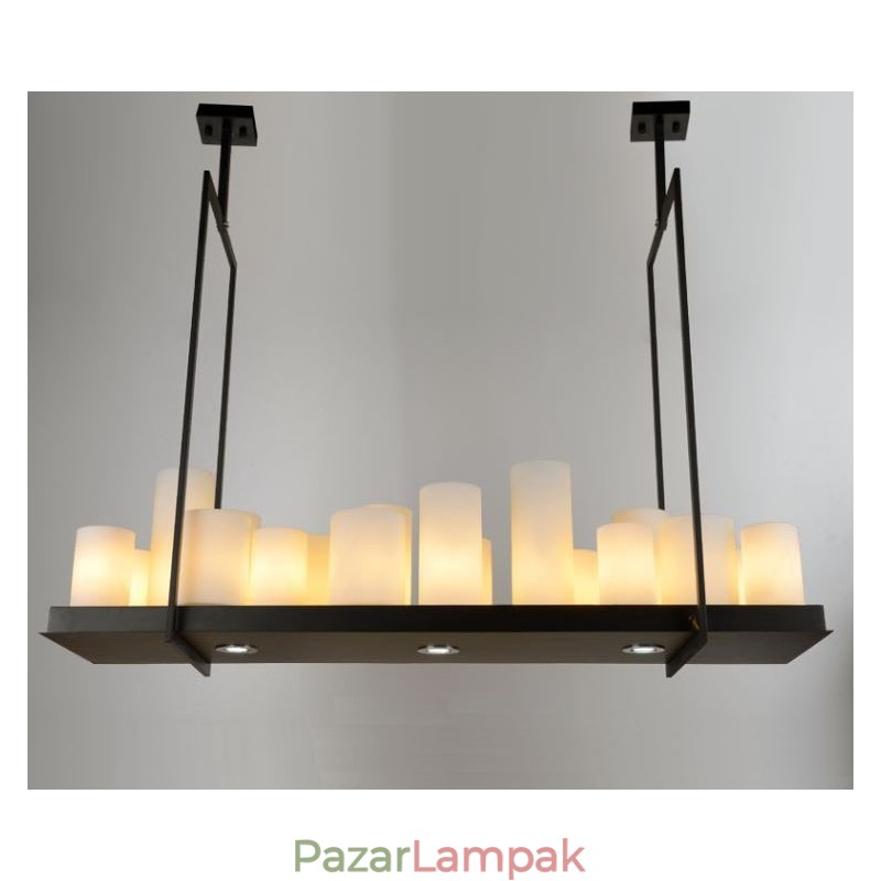 Rusztikus Lodge Vintage gyertyatartó függőlámpa