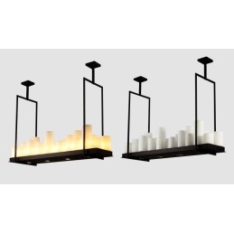 Rusztikus Lodge Vintage gyertyatartó függőlámpa