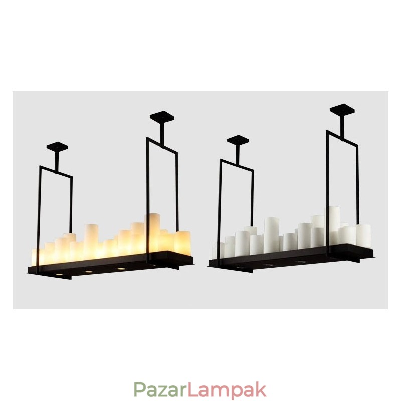 Rusztikus Lodge Vintage gyertyatartó függőlámpa