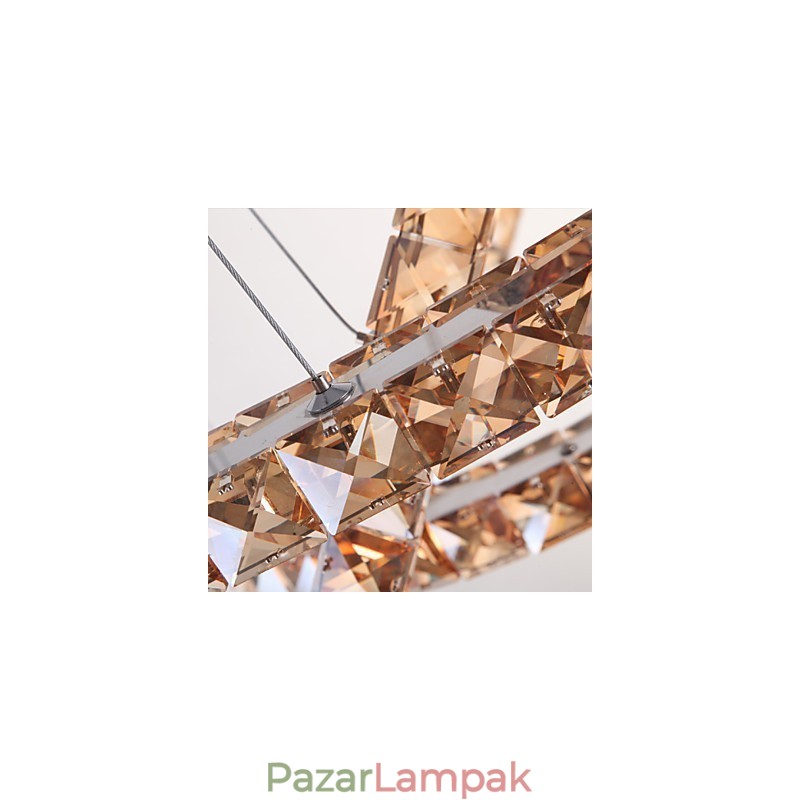 Mennyezeti lámpák divatos stílusú gyűrűs kristály mennyezeti lámpával