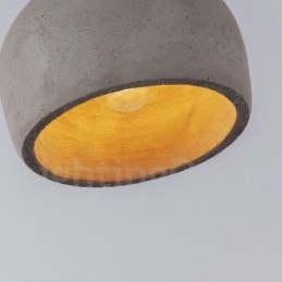 Retro Vintage Wood Concrte Single Light függőlámpa