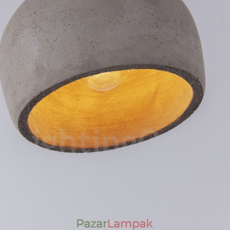 Retro Vintage Wood Concrte Single Light függőlámpa