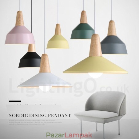 Modern kortárs fa fém többszínű függőlámpa Modern kortárs fa fém többszínű függőlámpa
