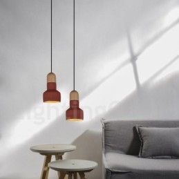 Vintage Wood Concrte többszínű függőlámpa lámpához