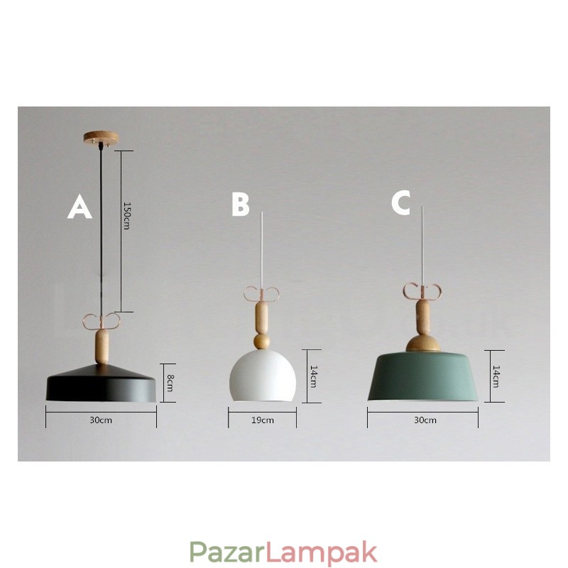 Modern, kortárs többszínű függőlámpa