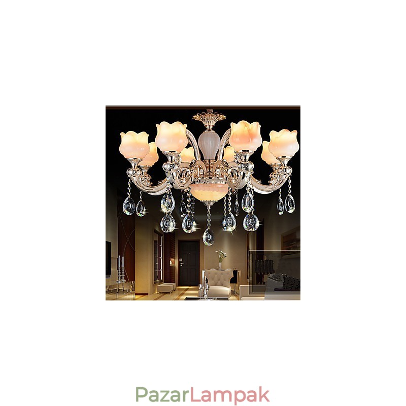 Európai stílusú Jade függőlámpa Crystal függőlámpa