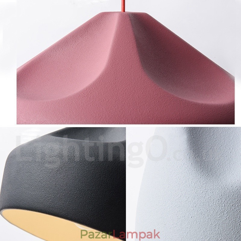 Modern kortárs többszínű függőlámpa