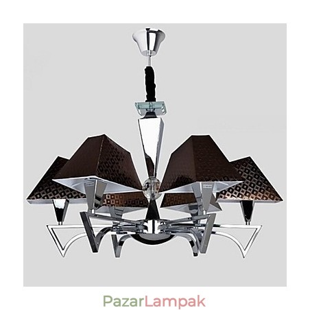 Divat kovácsoltvas csillár világítás Art csillár 6 lámpával Divat kovácsoltvas csillár világítás Art csillár 6 lámpával