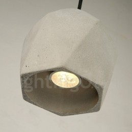 1 könnyű, beton függőlámpa