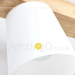 5 Light Modern kortárs fa függőlámpa