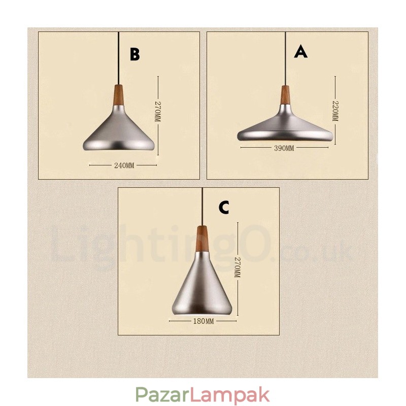 Modern, kortárs fém 1 fényű függőlámpa