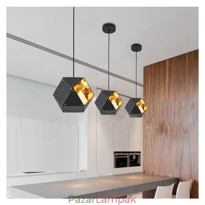 Modern, kortárs 1 fényes függőlámpa