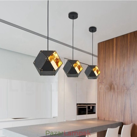 Modern, kortárs 1 fényes függőlámpa