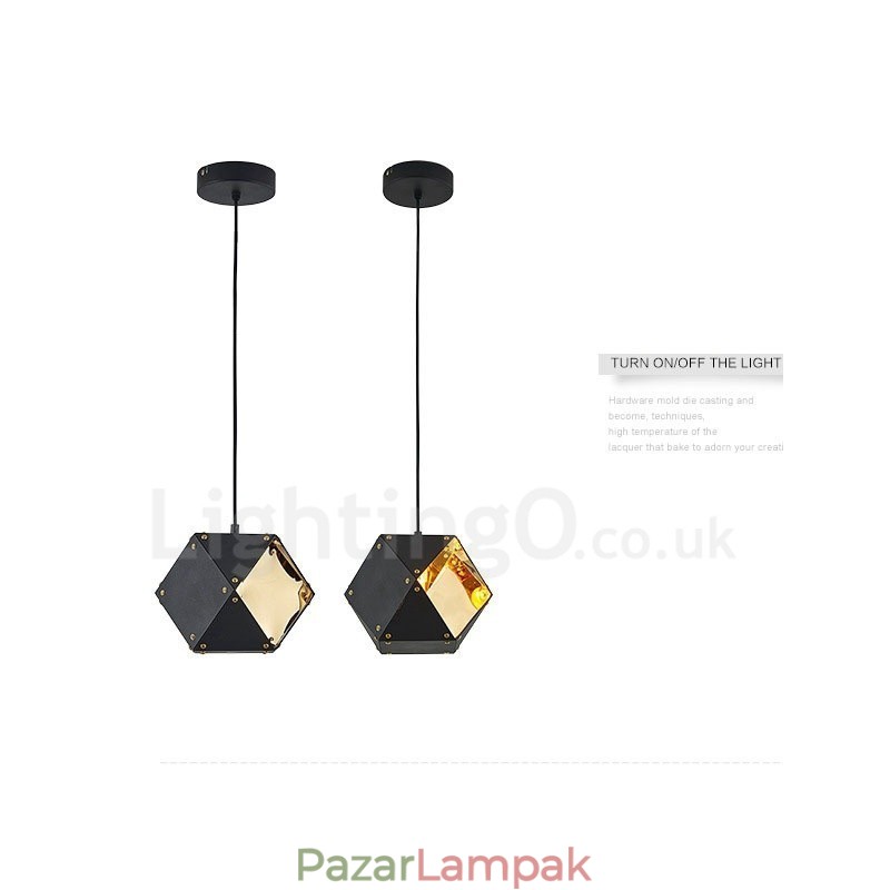 Modern, kortárs 1 fényes függőlámpa