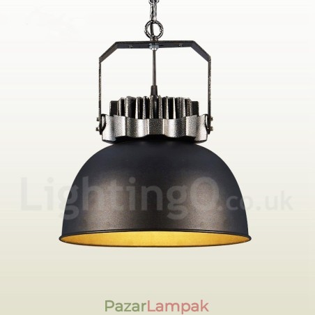 Fekete Country Vintage fém függőlámpa Fekete Country Vintage fém függőlámpa