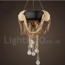 Country Vintage 6 Light függőlámpa