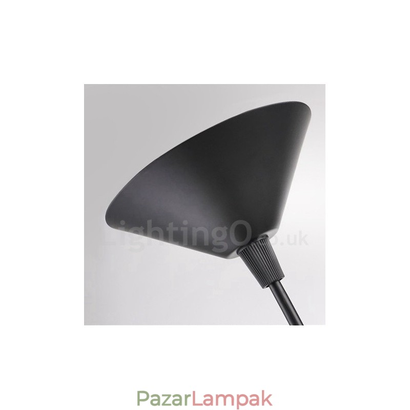 Fekete fém sapka Shape 1 Light Retro Vintage függőlámpa