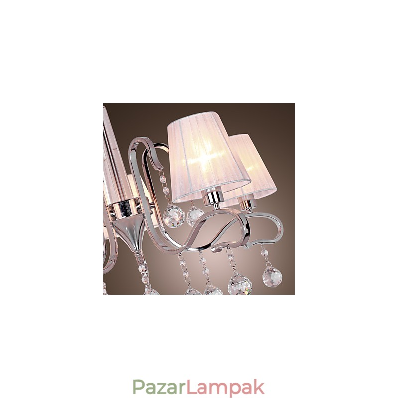 Modern kortárs kristályból galvanizált csillár