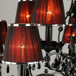 Csillár Crystal Modern Contemporary Crystal 15 Világos piros