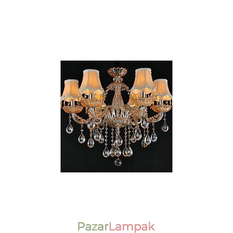 Csillár Crystal Traditional Classic Glass 6 Light