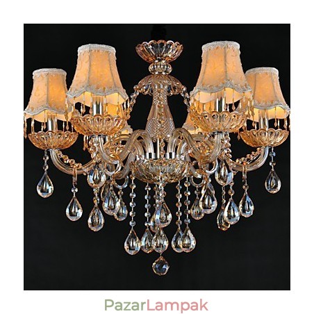 Csillár Crystal Traditional Classic Glass 6 Light Csillár Crystal Traditional Classic Glass 6 Light
