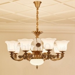 8 Light Traditional Classic integrált fém luxuscsillár