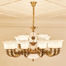 15 Light Traditional Classic integrált fém luxuscsillár