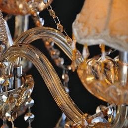 Csillár Crystal Traditional Classic Glass 6 Light