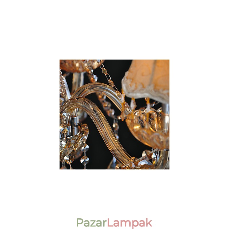 Csillár Crystal Traditional Classic Glass 6 Light