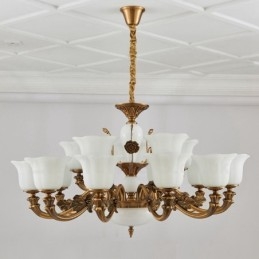 15 Light Traditional Classic integrált fém luxuscsillár