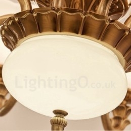 15 Light Traditional Classic integrált fém luxuscsillár