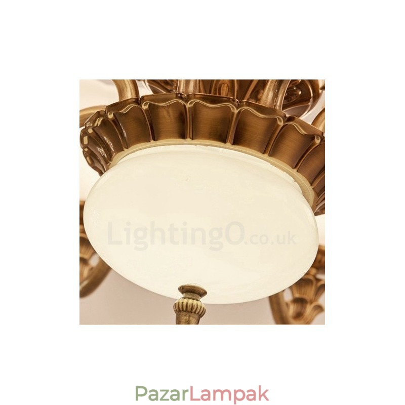 15 Light Traditional Classic integrált fém luxuscsillár