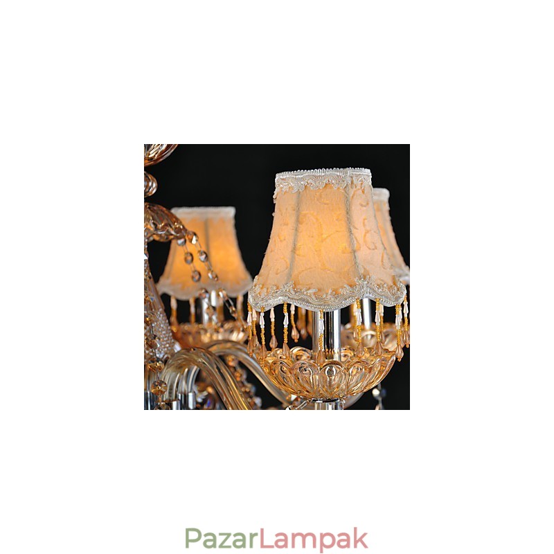 Csillár Crystal Traditional Classic Glass 6 Light