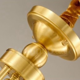 6 Világos rusztikus Lodge integrált fém réz csillár