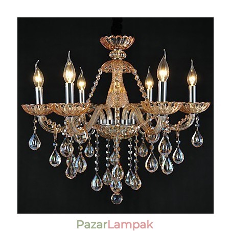 Csillár Crystal Traditional Classic Glass 6 Light Csillár Crystal Traditional Classic Glass 6 Light