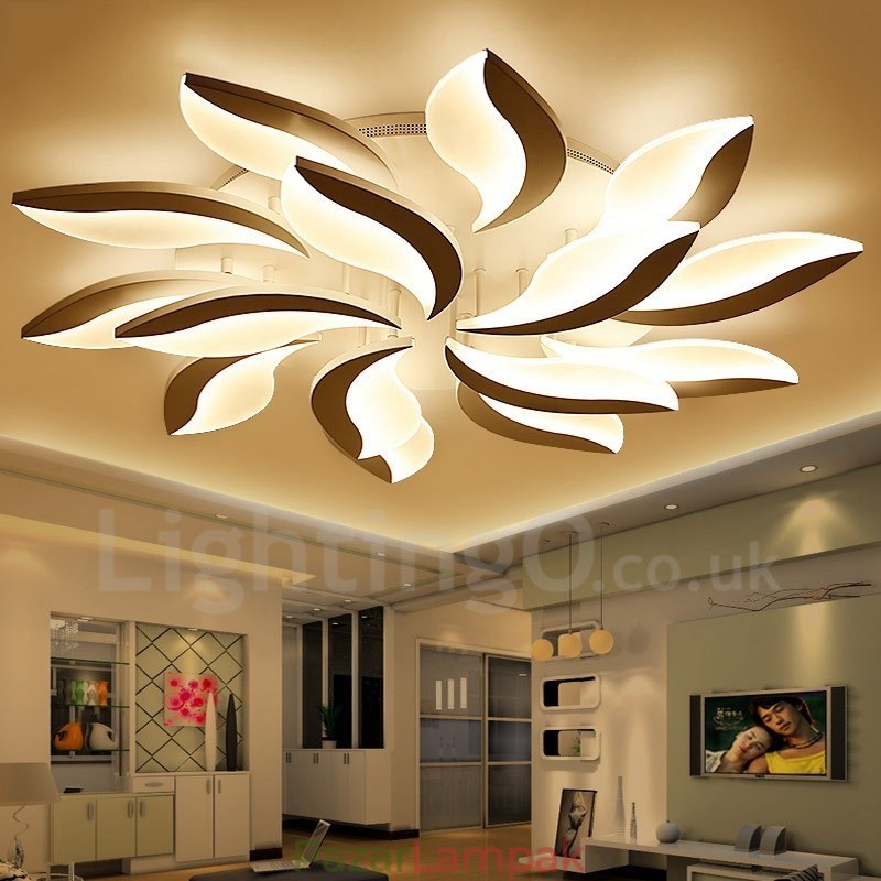 15 könnyű, modern, modern, integrált 128 W-os csillár