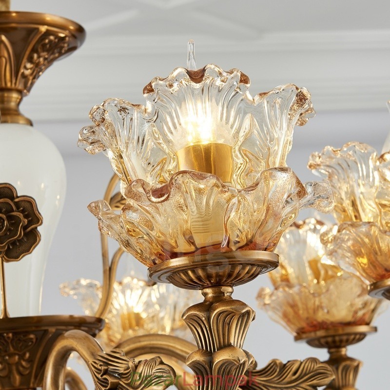 6 Light Traditional Classic integrált fém csillár