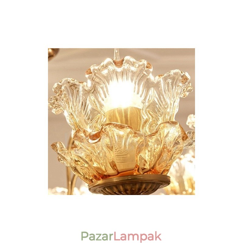 6 Light Traditional Classic integrált fém csillár