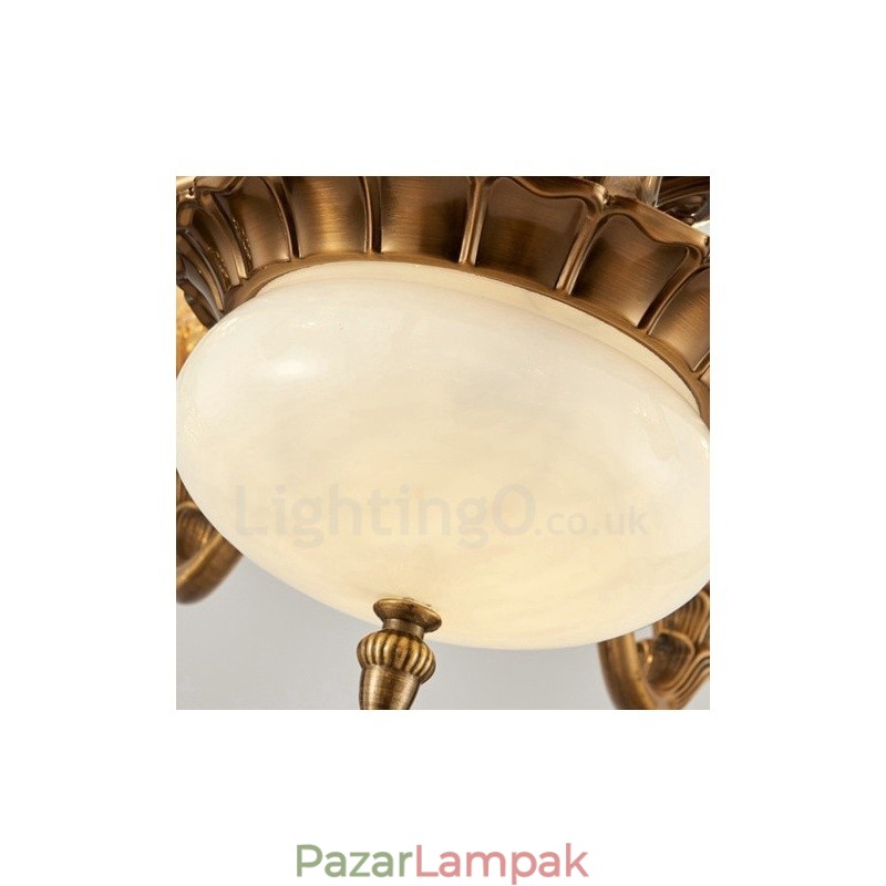 6 Light Traditional Classic integrált fém csillár