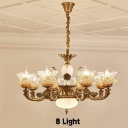 8 Light Traditional Classic integrált fém csillár