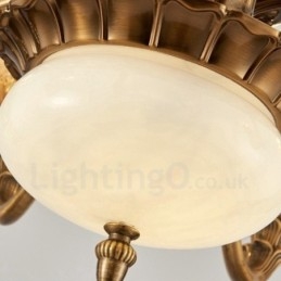 8 Light Traditional Classic integrált fém csillár