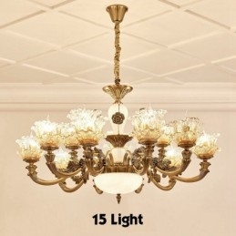 15 Light Traditional Classic integrált fém csillár