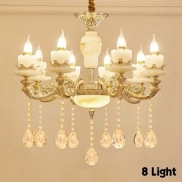 8 Light Traditional Classic integrált fém csillár