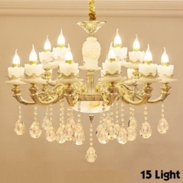 15 Light Traditional Classic integrált fém csillár
