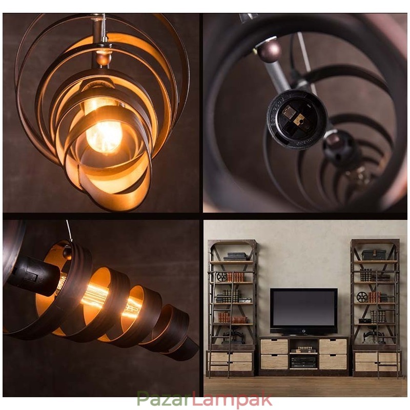 Retro vas lámpa Modern minimalista ipari stílusú csillár