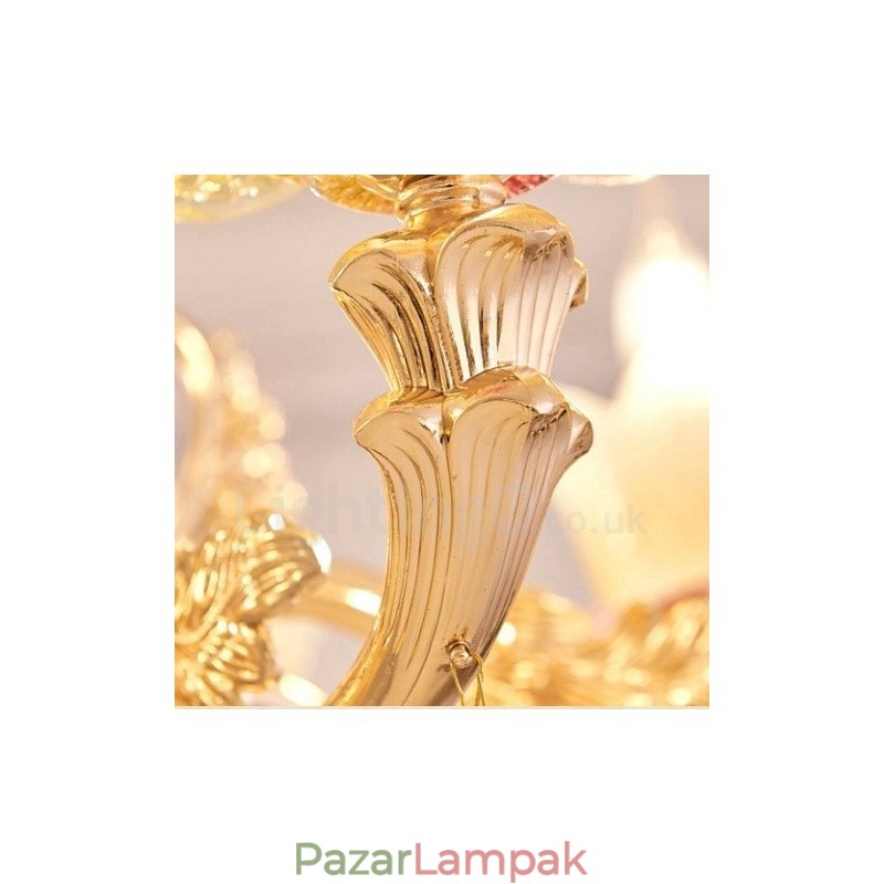 6 Light Traditional Classic integrált fém csillár