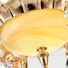 6 Light Traditional Classic integrált fém csillár