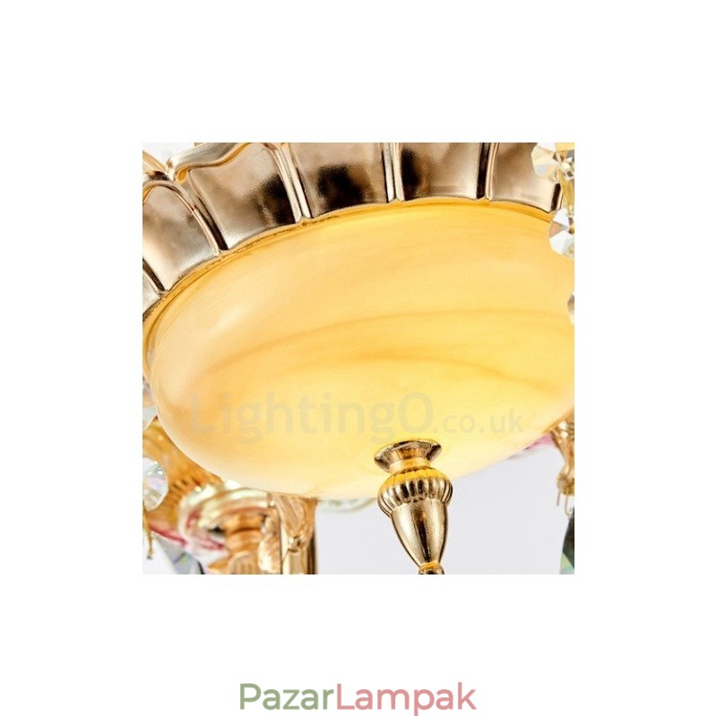 6 Light Traditional Classic integrált fém csillár