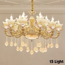 15 Light Traditional Classic integrált fém csillár