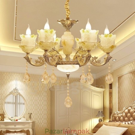 6 Light Traditional Classic integrált fém csillár 6 Light Traditional Classic integrált fém csillár